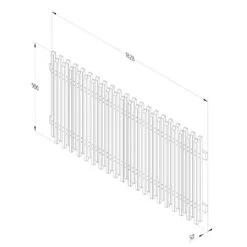 Forest - Contemporary Picket Fencing 3ft (h) X 6ft (w) - Alton Garden Centre 11 Forest - Contemporary Picket Fencing 3ft (h) X 6ft (w) - Alton Garden Centre -Stihl || COBRA || Wolf Sales CONTPF 4 1024x1024 1