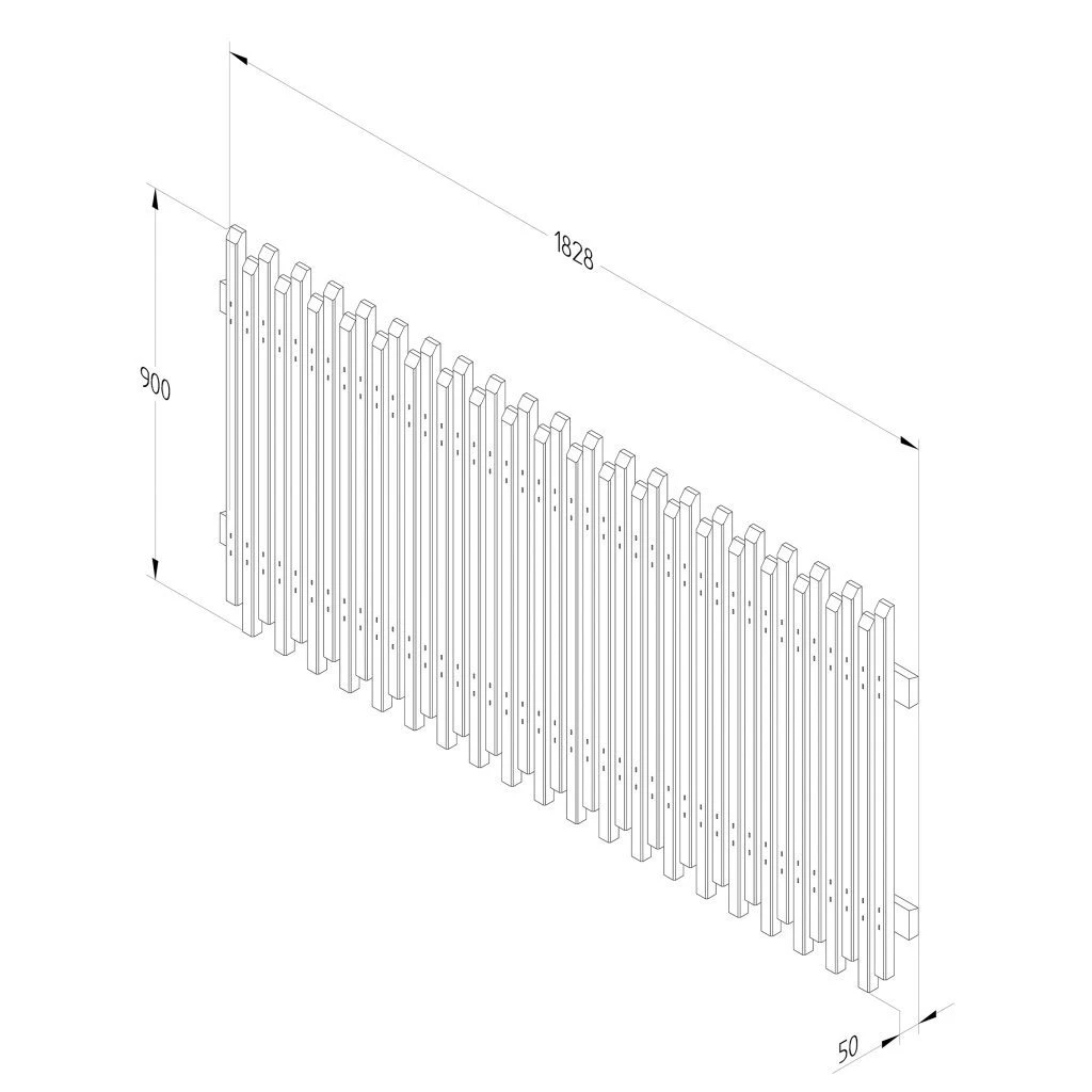 Forest - Contemporary Picket Fencing 3ft (h) X 6ft (w) - Alton Garden Centre 7 Forest - Contemporary Picket Fencing 3ft (h) X 6ft (w) - Alton Garden Centre - Image 5