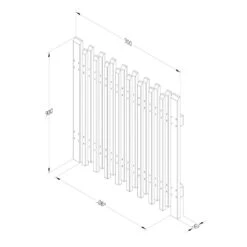 Forest - Contemporary Picket Gate 3ft X 3ft - Alton Garden Centre 12 Forest - Contemporary Picket Gate 3ft X 3ft - Alton Garden Centre -Stihl || COBRA || Wolf Sales CONTPG 4 1024x1024 1