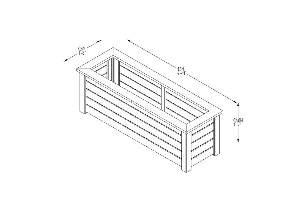 Forest - Cambridge Planter 150×50 - Alton Garden Centre 6 Forest - Cambridge Planter 150×50 - Alton Garden Centre - Image 4