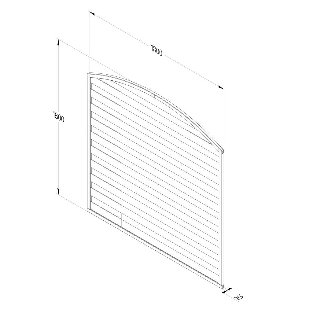 Forest - Decorative Dome Top Panel 6ft X 6ft - Alton Garden Centre 6 Forest - Decorative Dome Top Panel 6ft X 6ft - Alton Garden Centre - Image 4