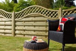 Forest - Pressure Treated Europa Prague Decorative Fence Panel 4ft - Alton Garden Centre