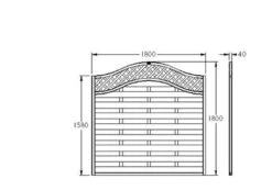 Forest - Pressure Treated Europa Prague Decorative Fence Panel 6ft - Alton Garden Centre 7 Forest - Pressure Treated Europa Prague Decorative Fence Panel 6ft - Alton Garden Centre -Stihl || COBRA || Wolf Sales EGSP 4 1