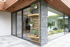 Forest - Slatted Wall Planter 2 Shelves - Alton Garden Centre