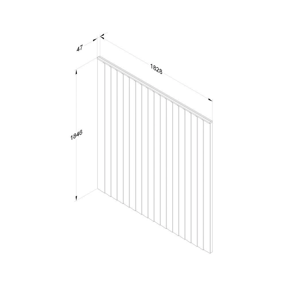 Forest - Dip Treated Closeboard Panel Brown 6ft X 6ft (1.83m X 1.83m) - Alton Garden Centre 7 Forest - Dip Treated Closeboard Panel Brown 6ft X 6ft (1.83m X 1.83m) - Alton Garden Centre - Image 5