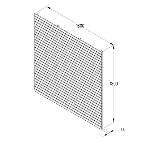 Forest - Pressure Treated Contemporary Slatted Fence Panel 6ft (1.8m X 1.8m) - Alton Garden Centre 6 Forest - Pressure Treated Contemporary Slatted Fence Panel 6ft (1.8m X 1.8m) - Alton Garden Centre - Image 4