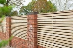 Forest - Pressure Treated Contemporary Double Slatted Fence Panel 1.8m X 0.9m - Alton Garden Centre
