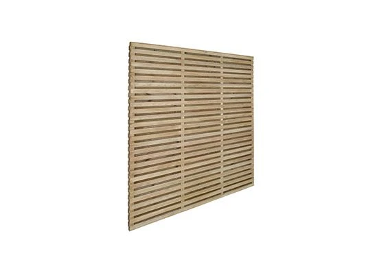 Forest - Pressure Treated Contemporary Double Slatted Fence Panel 1.8m X 1.8m - Alton Garden Centre 6 Forest - Pressure Treated Contemporary Double Slatted Fence Panel 1.8m X 1.8m - Alton Garden Centre - Image 4