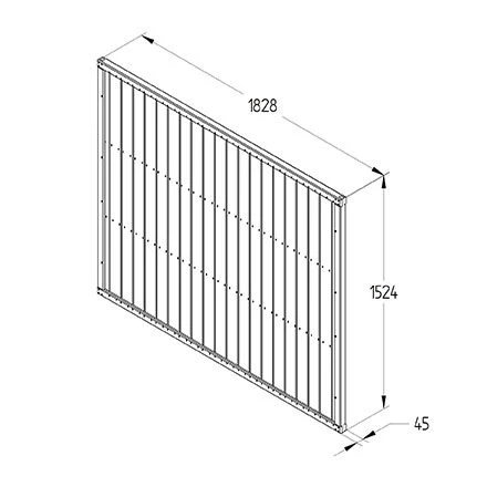 Forest - Pressure Treated Vertical Tongue And Groove Fence Panel 5ft (1.83m X 1.52m) - Alton Garden Centre 6 Forest - Pressure Treated Vertical Tongue And Groove Fence Panel 5ft (1.83m X 1.52m) - Alton Garden Centre - Image 4