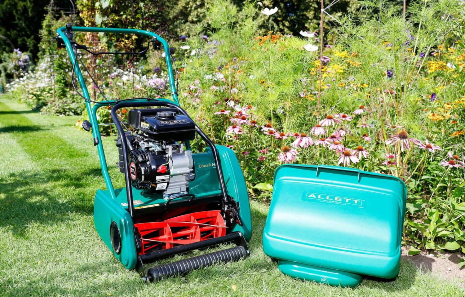 Allett Classic 14" Petrol Cylinder Lawn Mower - Alton Garden Centre 4 Allett Classic 14" Petrol Cylinder Lawn Mower - Alton Garden Centre - Image 2