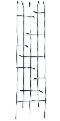 Panacea Forged Twig Trellis With Leaves - Black - Alton Garden Centre