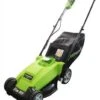 Greenworks GWG40LM35K2 35cm Cordless Lawnmower, 2Ah Li Battery And Charger - Alton Garden Centre