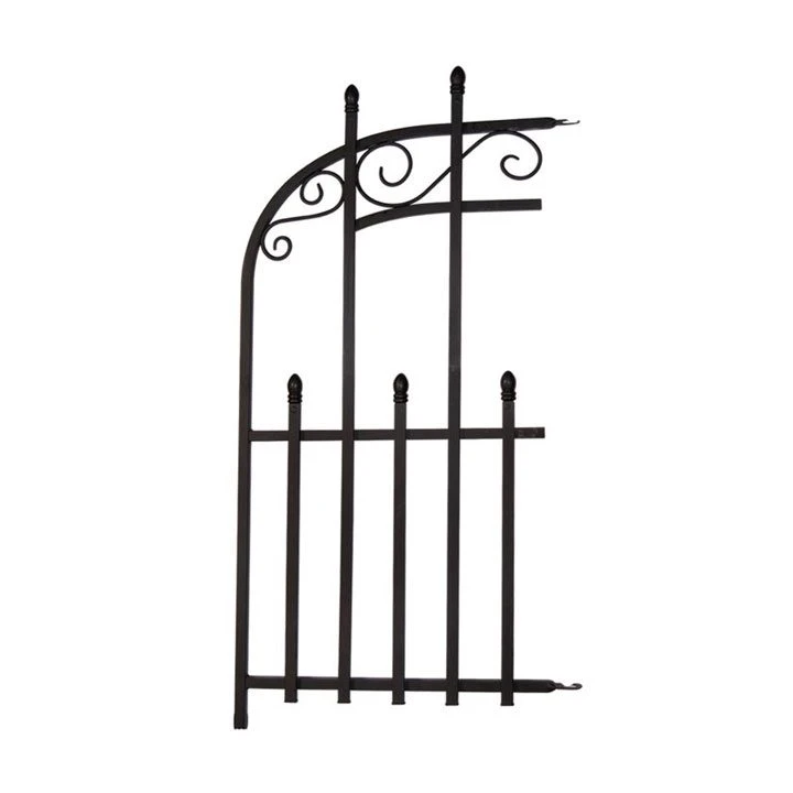 Panacea Kensington Fence End Panel - Black - Alton Garden Centre 3 Panacea Kensington Fence End Panel - Black - Alton Garden Centre