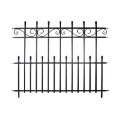 Panacea Kensington Fence Section - Black - Alton Garden Centre