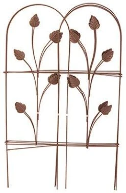 Panacea Leaf Folding Fence - Cameo Brown - Alton Garden Centre