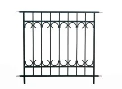 Panacea Park Lane Fence Section - Black - Alton Garden Centre