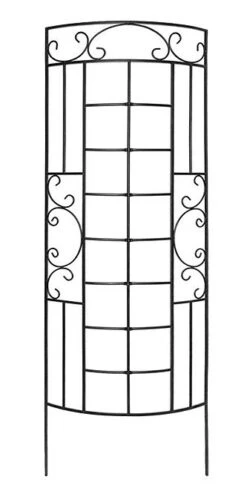 Panacea Romantic Curved Trellis - Black - Alton Garden Centre