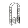 Panacea Scroll Arch *With Gate* - Black - Alton Garden Centre -Stihl || COBRA || Wolf Sales products scroll arch with gate 1